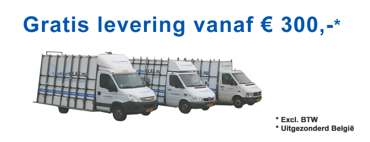 gratis bezorging vanaf 300 euro